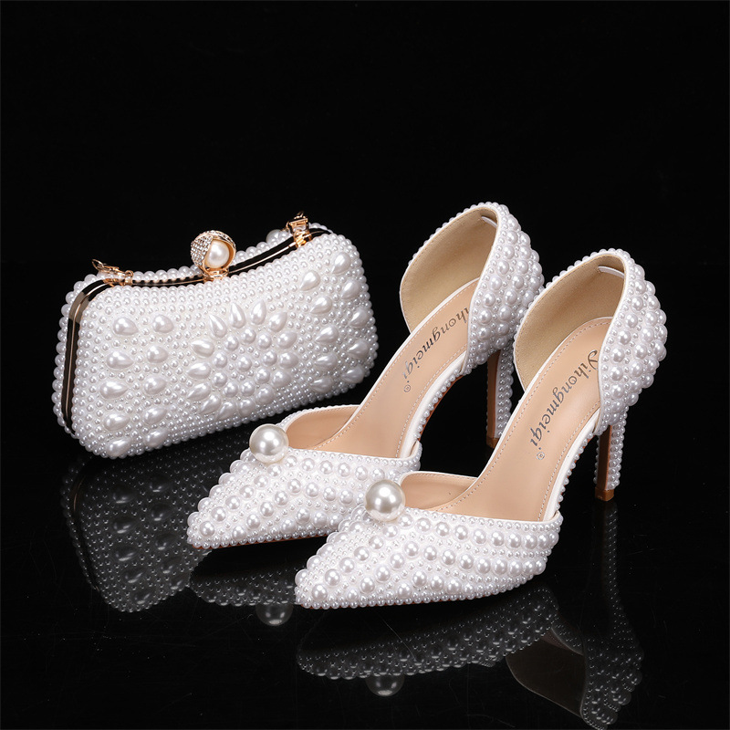 Wedding Packaging - Tas en schoenenset voor dames Parel
