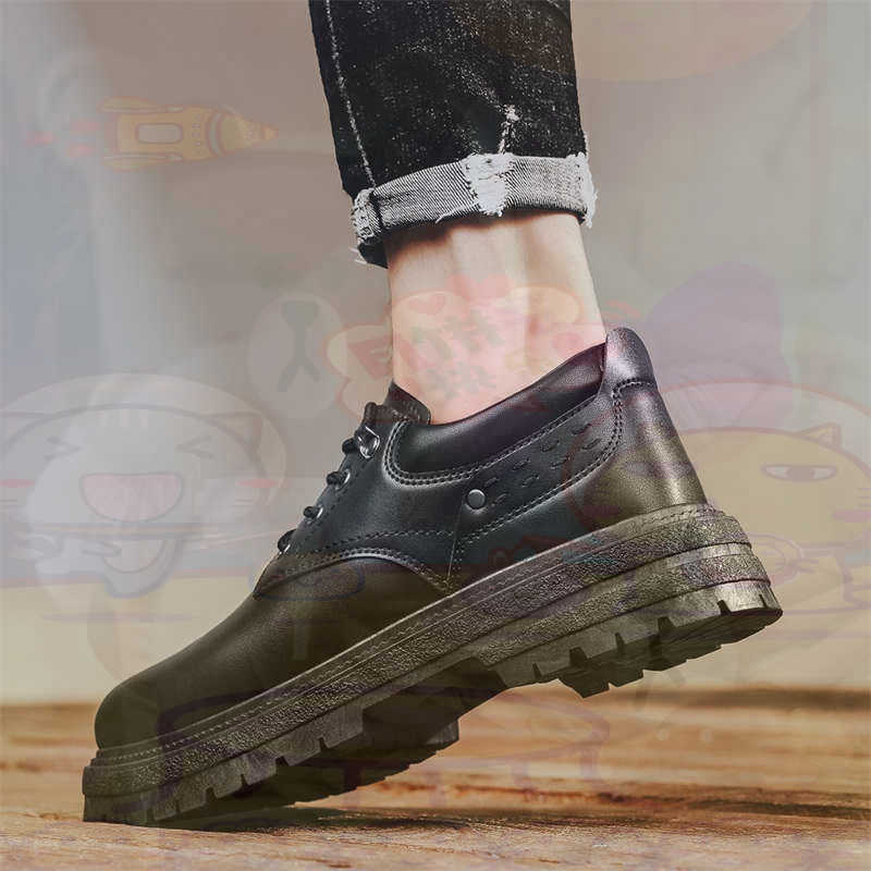 Wedding Supply Factory - Donker natuurlijk leer Mode-sneakers Tennis Herensneakers