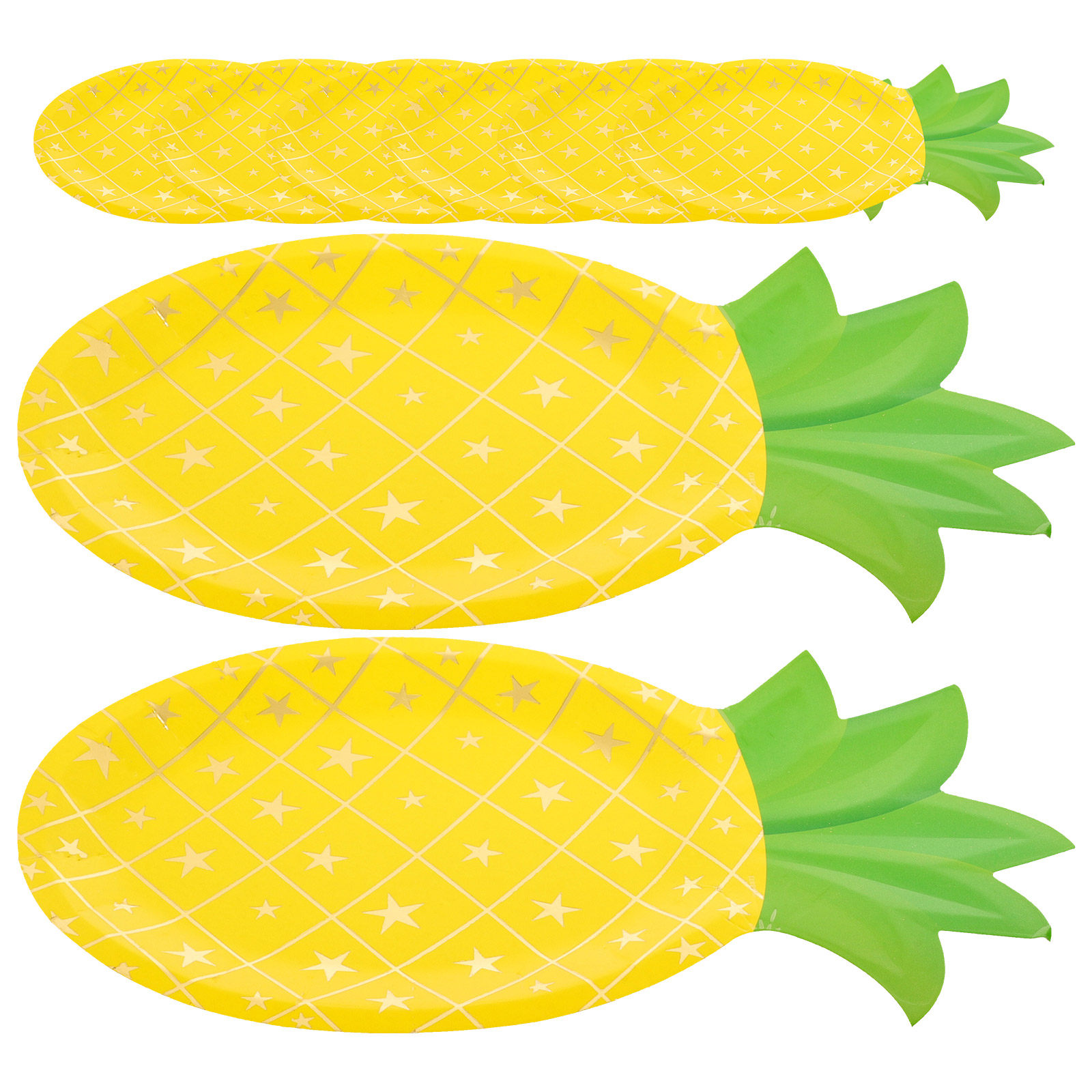 Wedding Supply In Bulk - 8 stuks ananas papieren borden, wegwerp