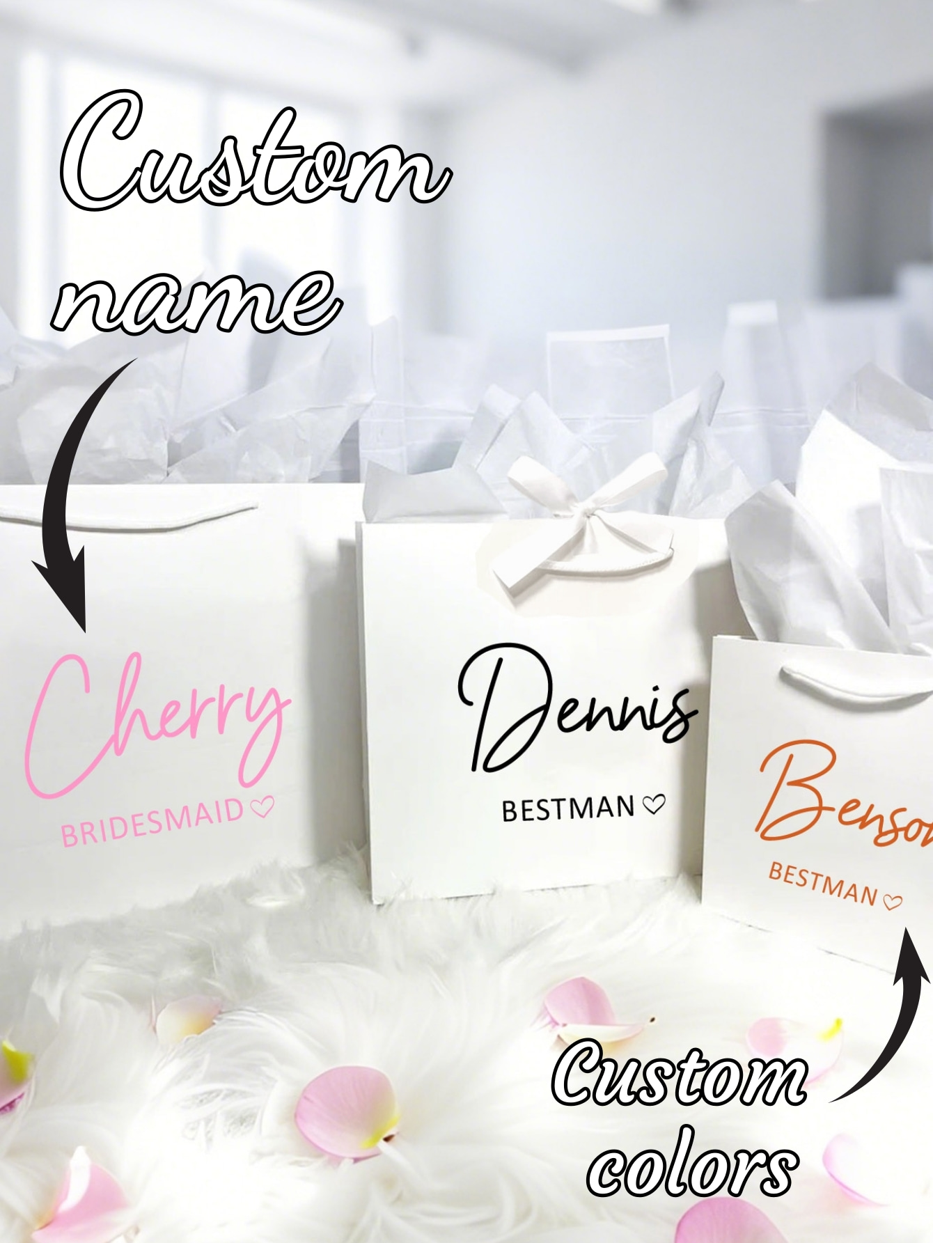 Wedding Packaging - 1pc op maat gemaakte bruiloft bruidsmeisje