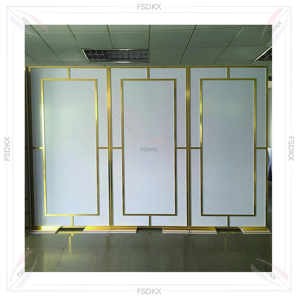 Wedding Party Supply Rentals - Glanzende gouden feestbenodigdheden achtergrond PVC raam-