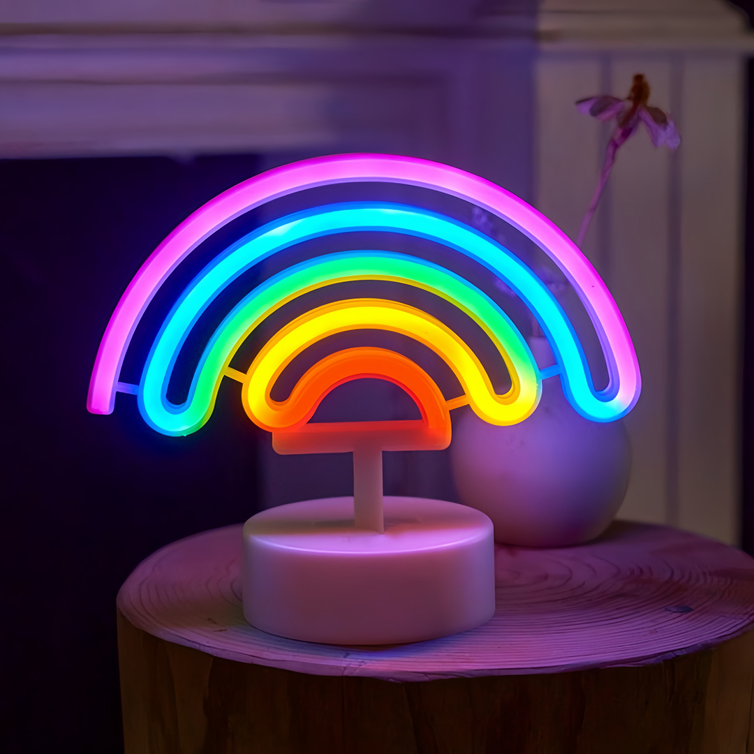 Leuke regenboog-neonverlichtin - Wedding Power Supply recensie en prijs