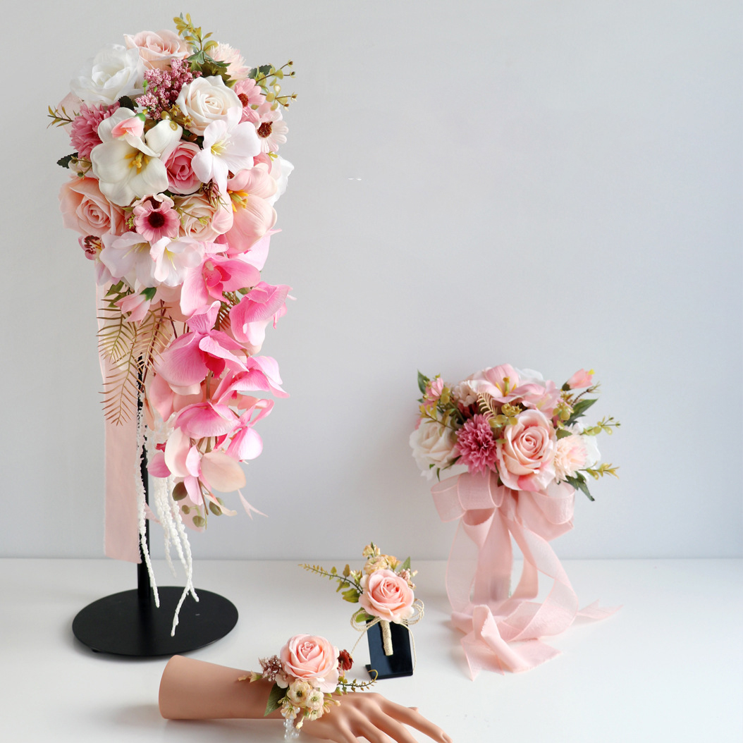 Yannew Roze Bruidsboeket Corsa - Wedding Ceremony Supply recensie en prijs