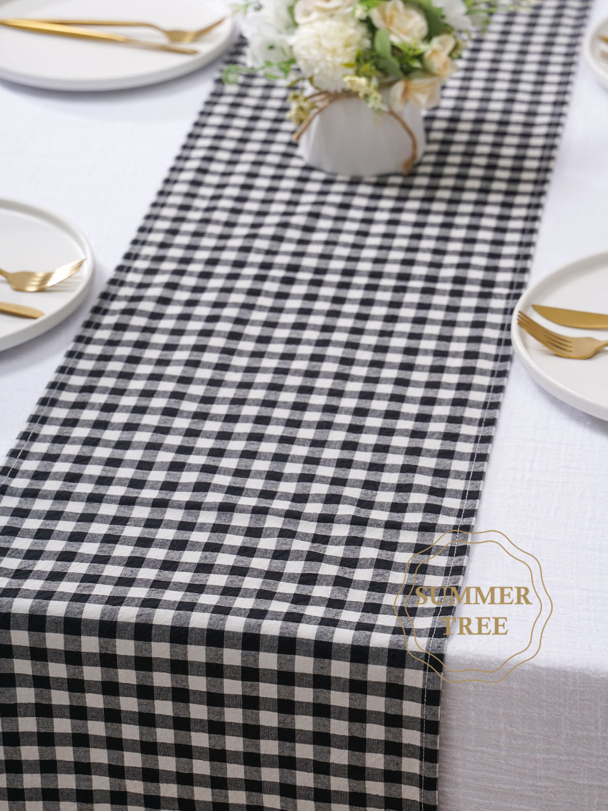 Rustieke geruite katoenen tafe - Wedding Ceremony Supply recensie en prijs